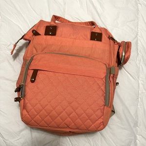 Diaper bag never used with changing station attached.